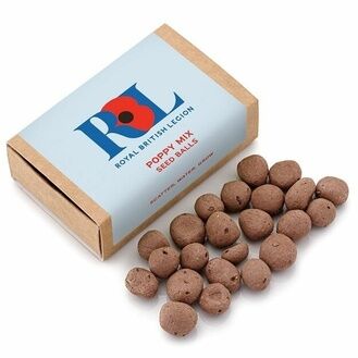 Branded Promotional British Seed Ball Matchbox