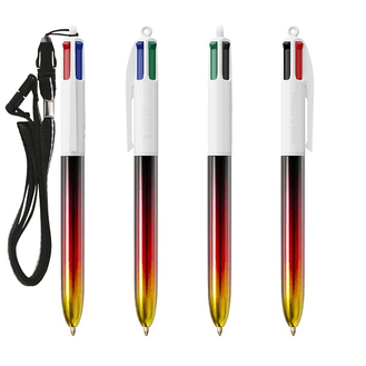 BIC® 4 Colours® Flags Collection &amp; Lanyard