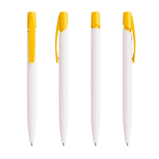 BIC® Media Clic ballpen White Barrel Screen Printing