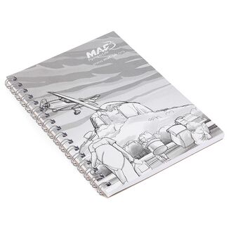 Recycled A6 Wirebound White Cover Notebook - Full Colour Print