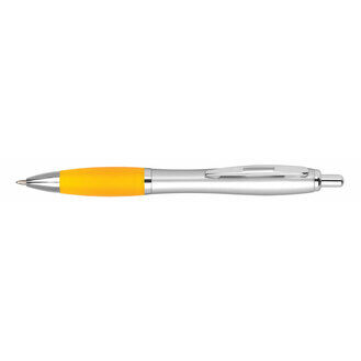 Image Curvy Silver Retractable Pen