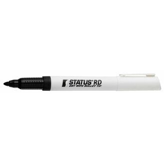 Status Rd Dry Wipe Bullet Tip Marker - Pack Of 10