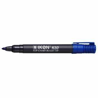 Ikon K50 Flipchart Marker - Mixed Colours Pack Of 4