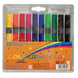 Colourworld Db60 Med Children's Marker - Pack Of 10 (mixed)