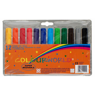 Colourworld Db20 Jumbo Children's Marker - Pack Of 12 (mixed)