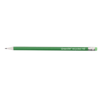 Greenlife Recycled  Hb Pencil With Eraser - Pack Of 12