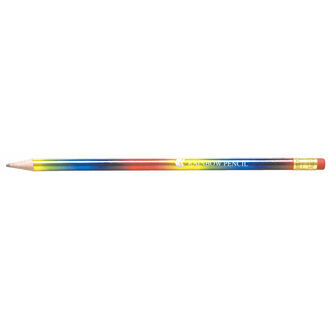 Rainbow Pencil With Pink Eraser