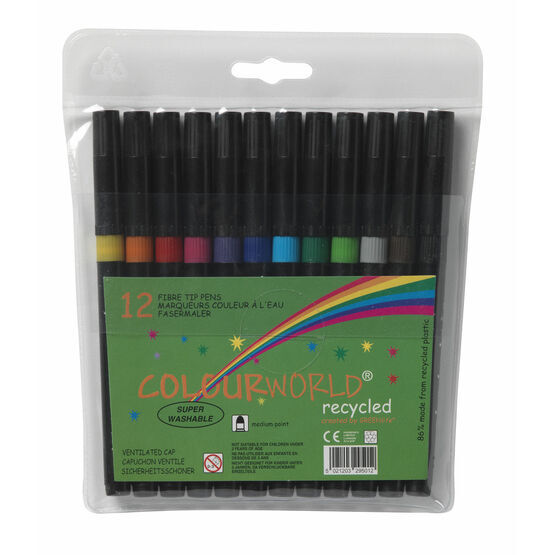 Colourworld Recycled Fine Tip Children's Marker - Pack Of 288